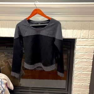 Black and Gray The North Face pullover sweatshirt